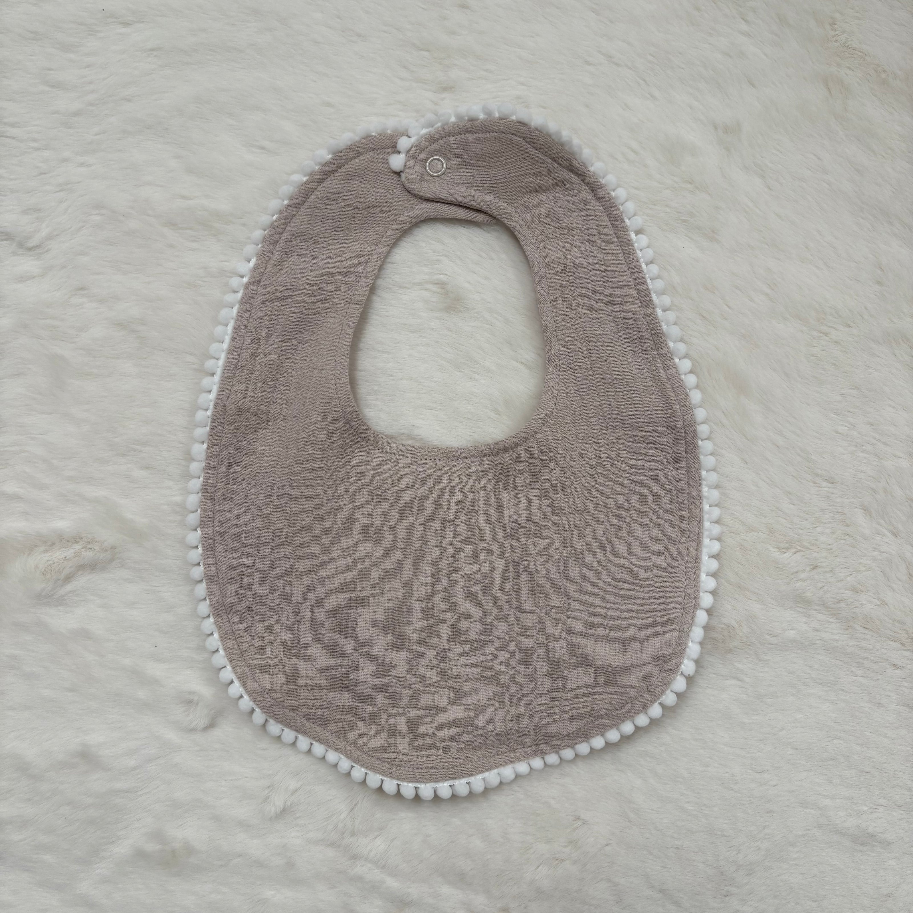 Organic cotton baby dribble bibs pack with muslin fabric
