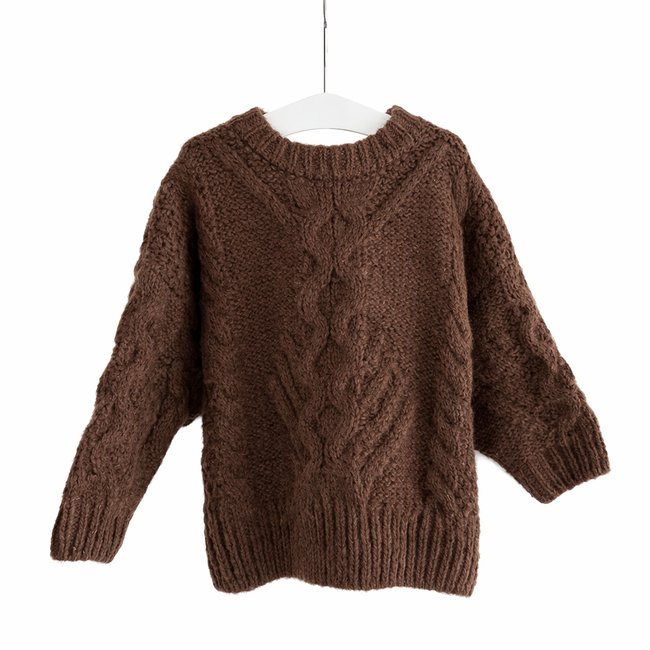 Brown Chunky Knit Jumper