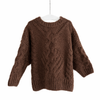 Brown Chunky Knit Jumper
