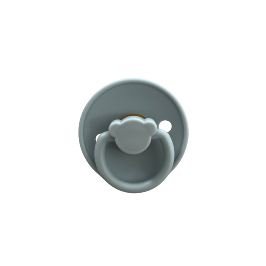 Baby Teddy Bear Dummy Grey Blue 1