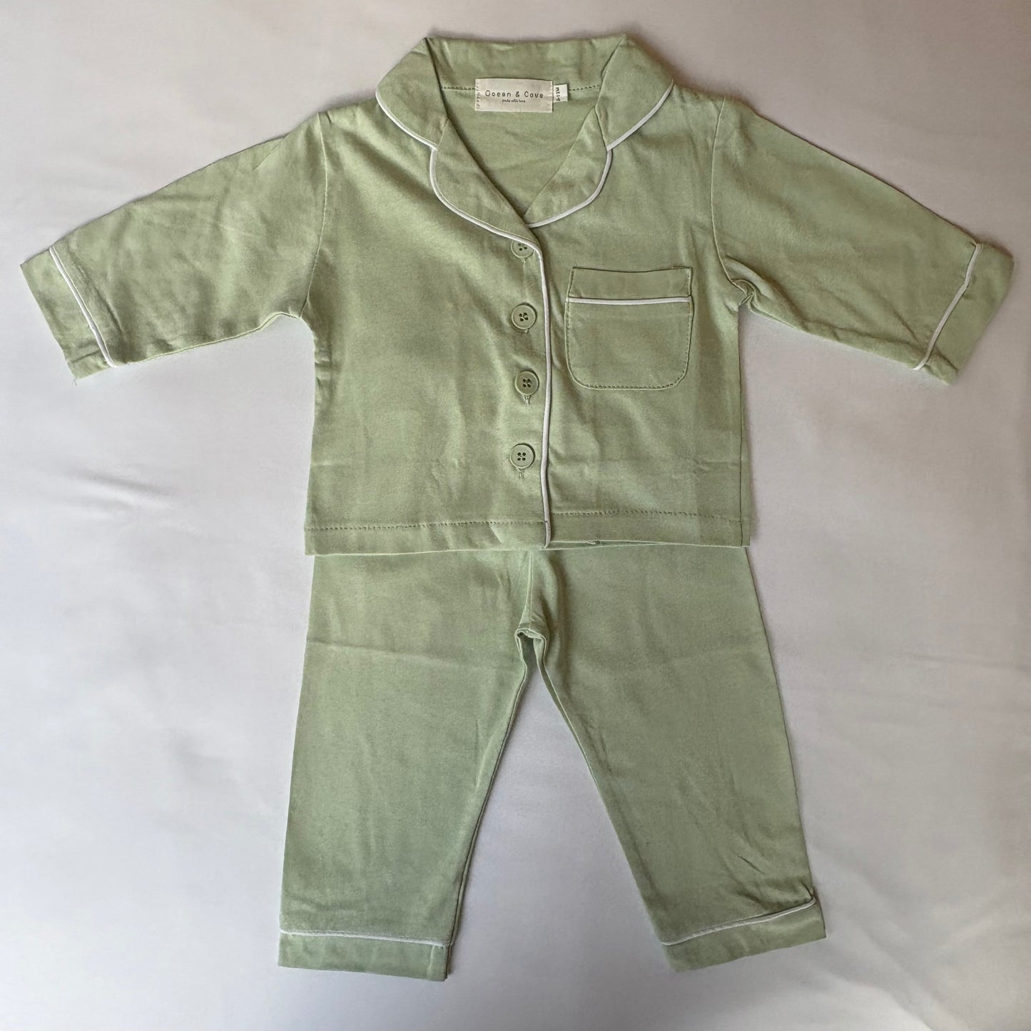 Contrast Trim Pyjama Set