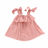 Pink Bow Strap Dress