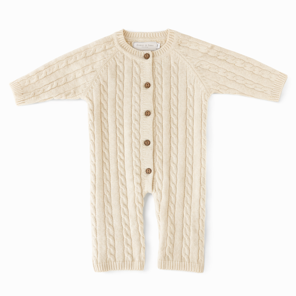 Cable Knitted Romper