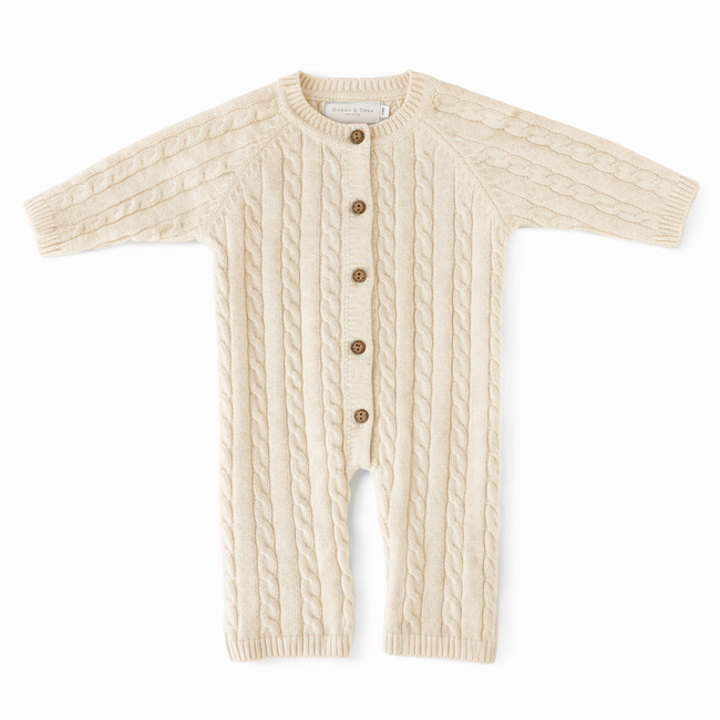 Cable Knitted Romper