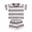 Stripe T Shirt and Shorts Set