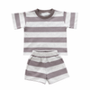 Stripe T Shirt and Shorts Set