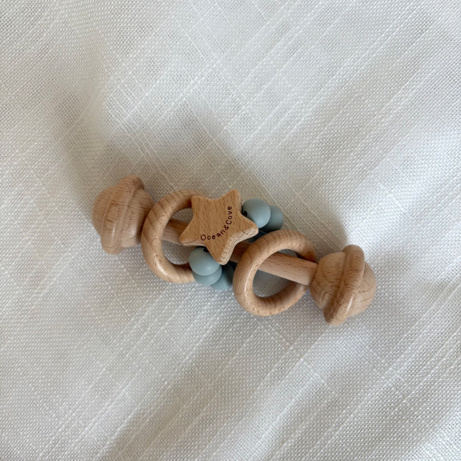 Baby Silicone Star Rattle Teether
