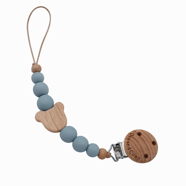 Baby Silicone Teddy Dummy Clips