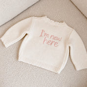 Announcement Cardigan - Ballet Pink