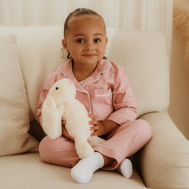 Contrast Trim Pyjama Set