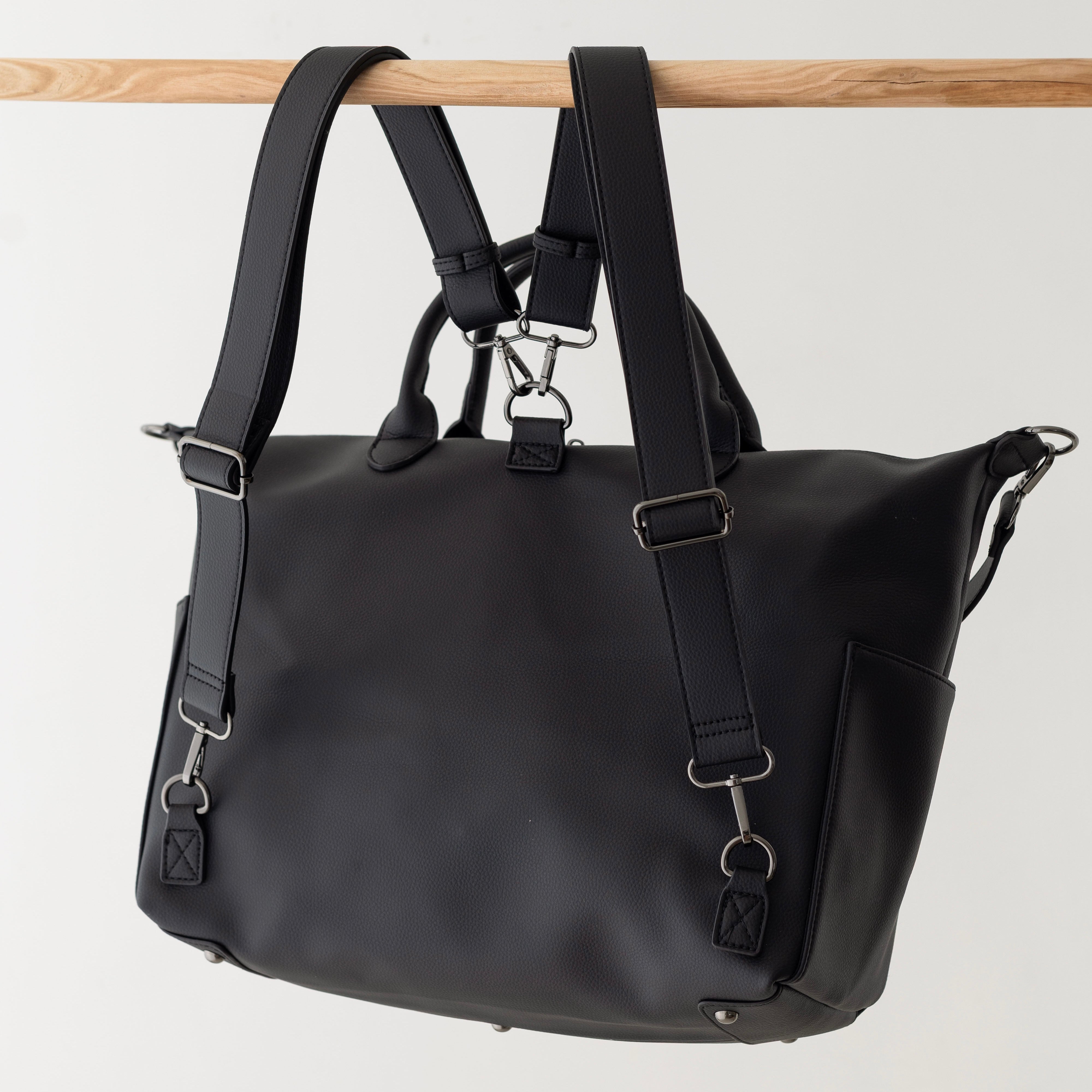 Vegan Leather Pebbled Changing Bag