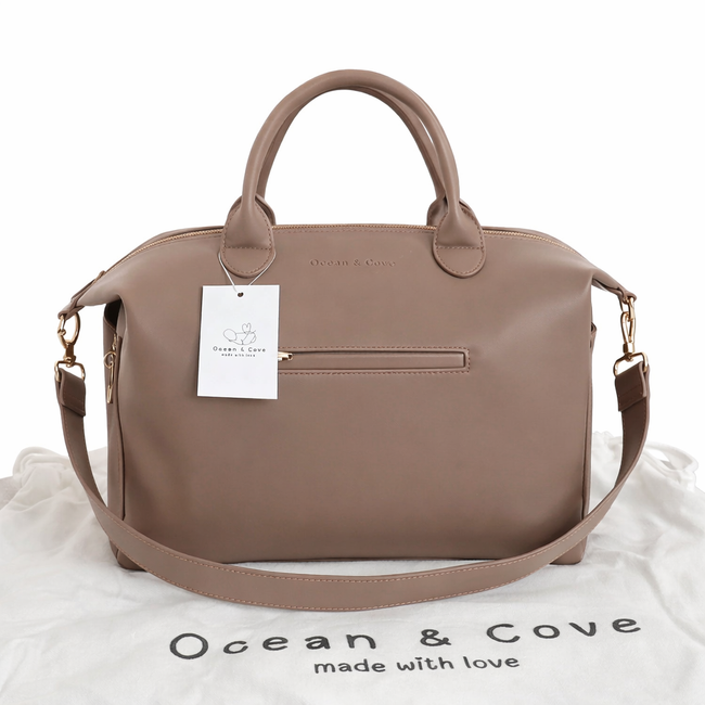 Vegan Leather Midi Baby Nappy Changing Bag