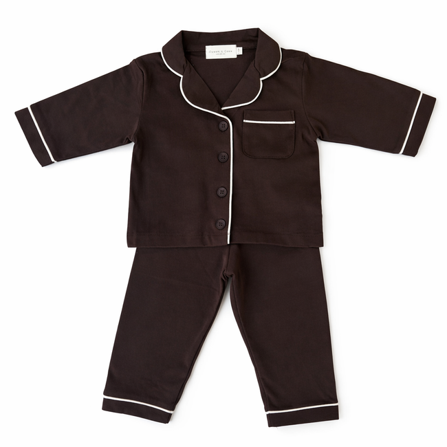 Contrast Trim Pyjama Set