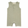 Organic Cotton Sleeveless Ribbed Rompers