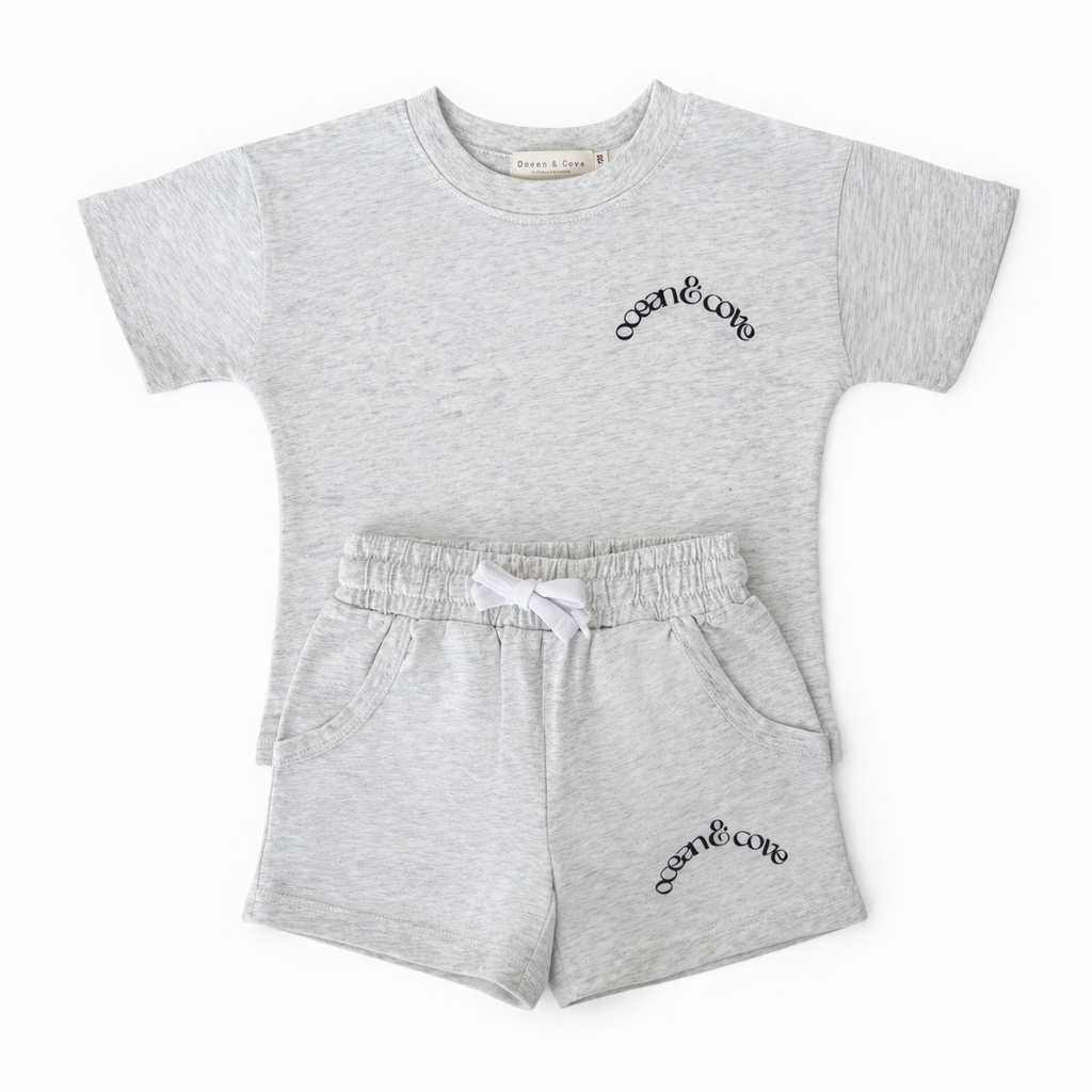 Ocean & Cove Organic Cotton T-Shirt & Short Set