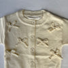 Frill Cuff Bow Cardigan