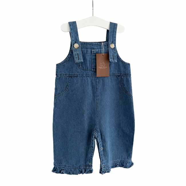 Frill Hem Dungarees