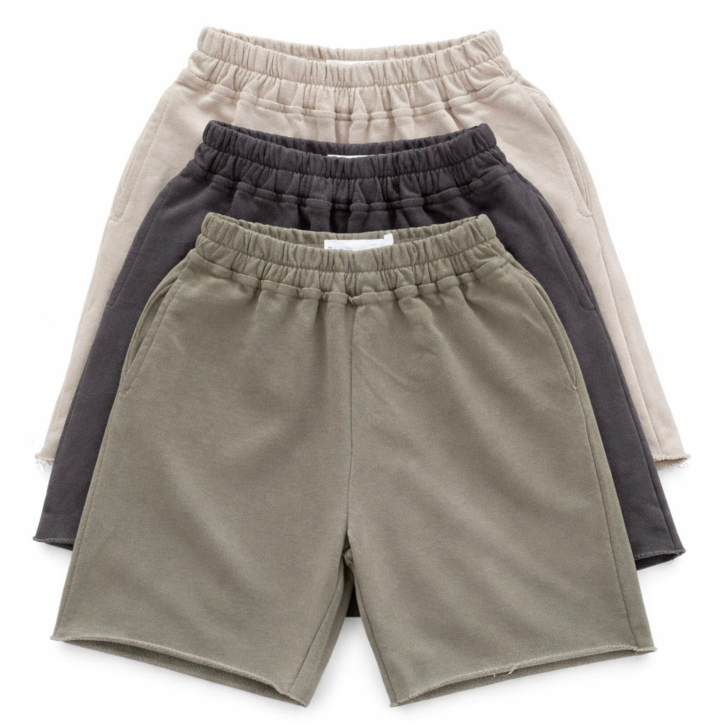 Raw Hem Longline Sweat Shorts (3 pack)