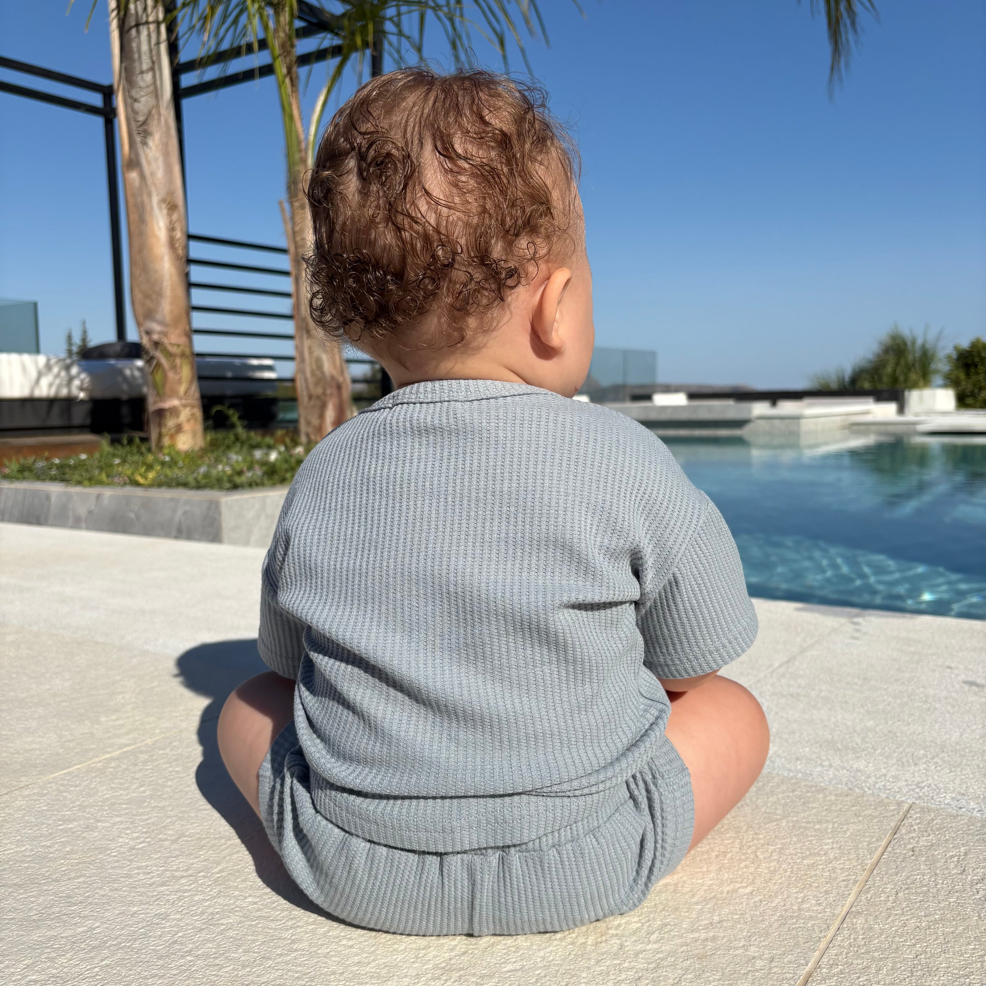 Waffle Top and Shorts Set