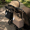 Smooth Vegan Leather Midi Baby Nappy Changing Bag
