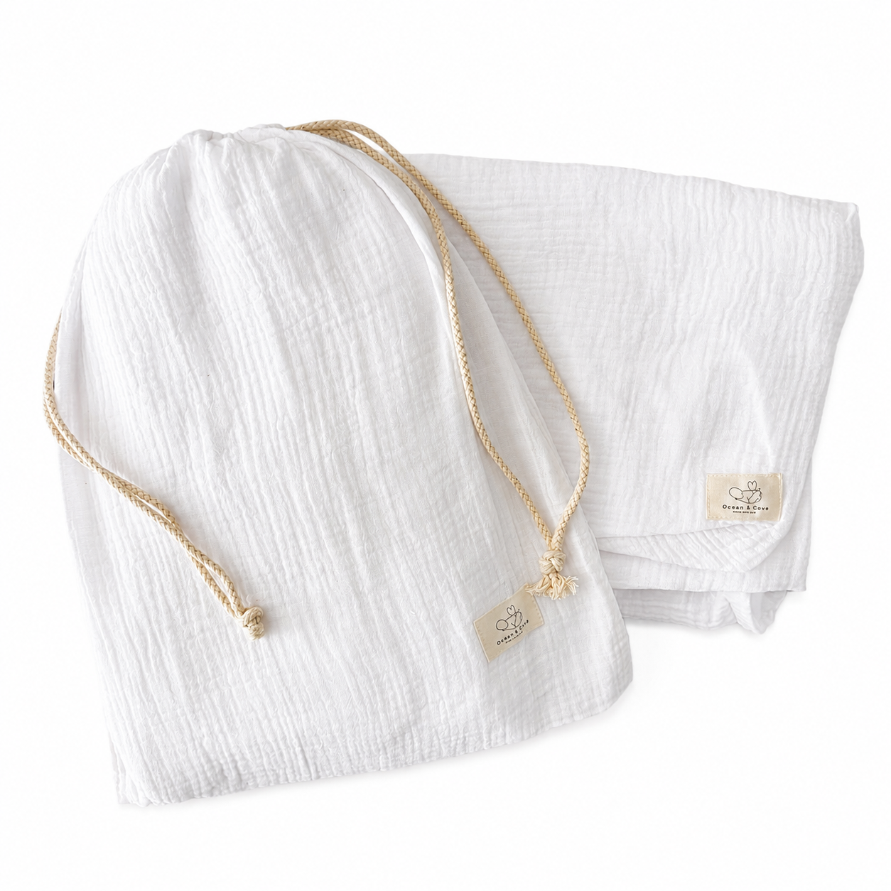 Organic Cotton Muslin Fitted Sheets (Pack of 2)