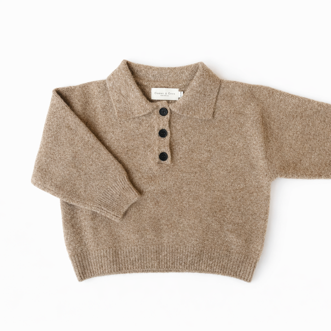 Collared Knitted Jumper