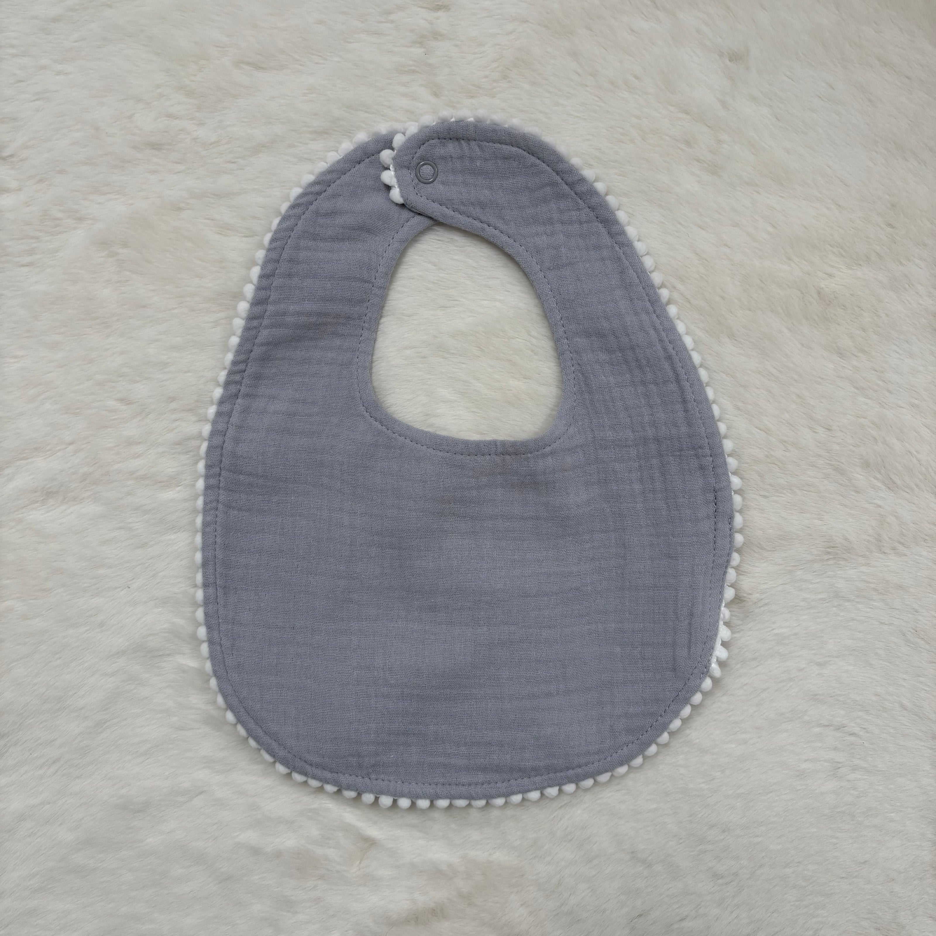 Organic cotton baby dribble bibs pack with muslin fabric