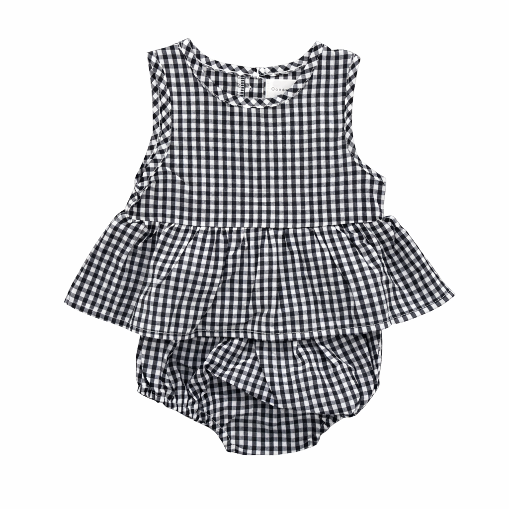 Gingham Peplum Co-ord