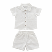 Linen Style Shirt and Short Set
