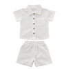 Linen Style Shirt and Short Set