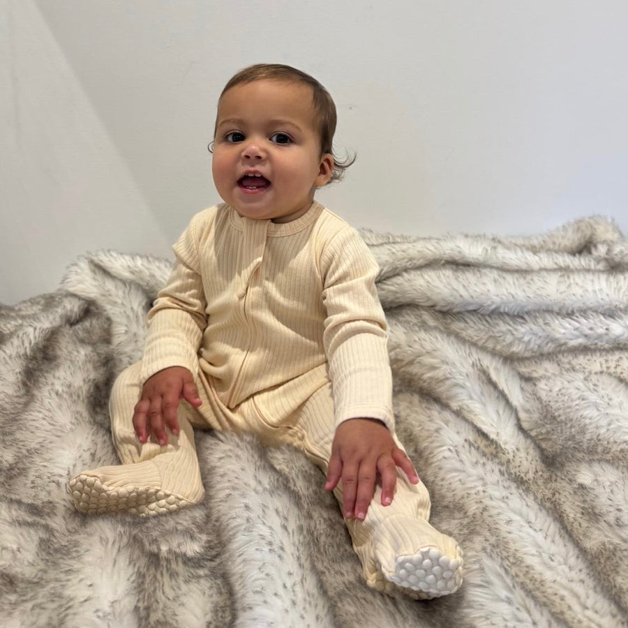 Baby Ribbed Sleepsuit 5