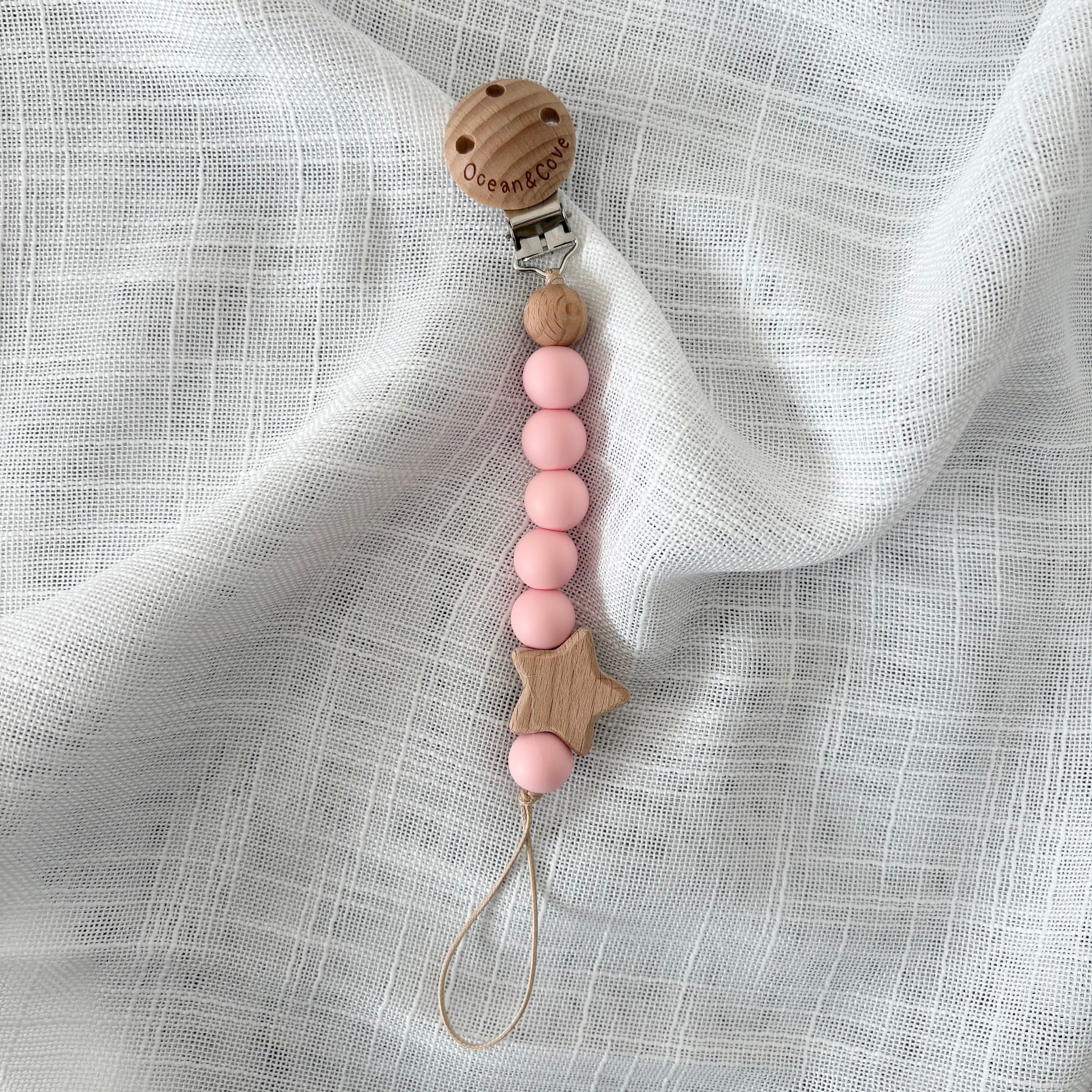 Baby Silicone Star Dummy Clips