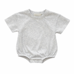 Sample Sale - Organic Cotton Bubble Romper Grey 0-3 months