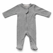 Organic Cotton Ribbed Sleepsuit