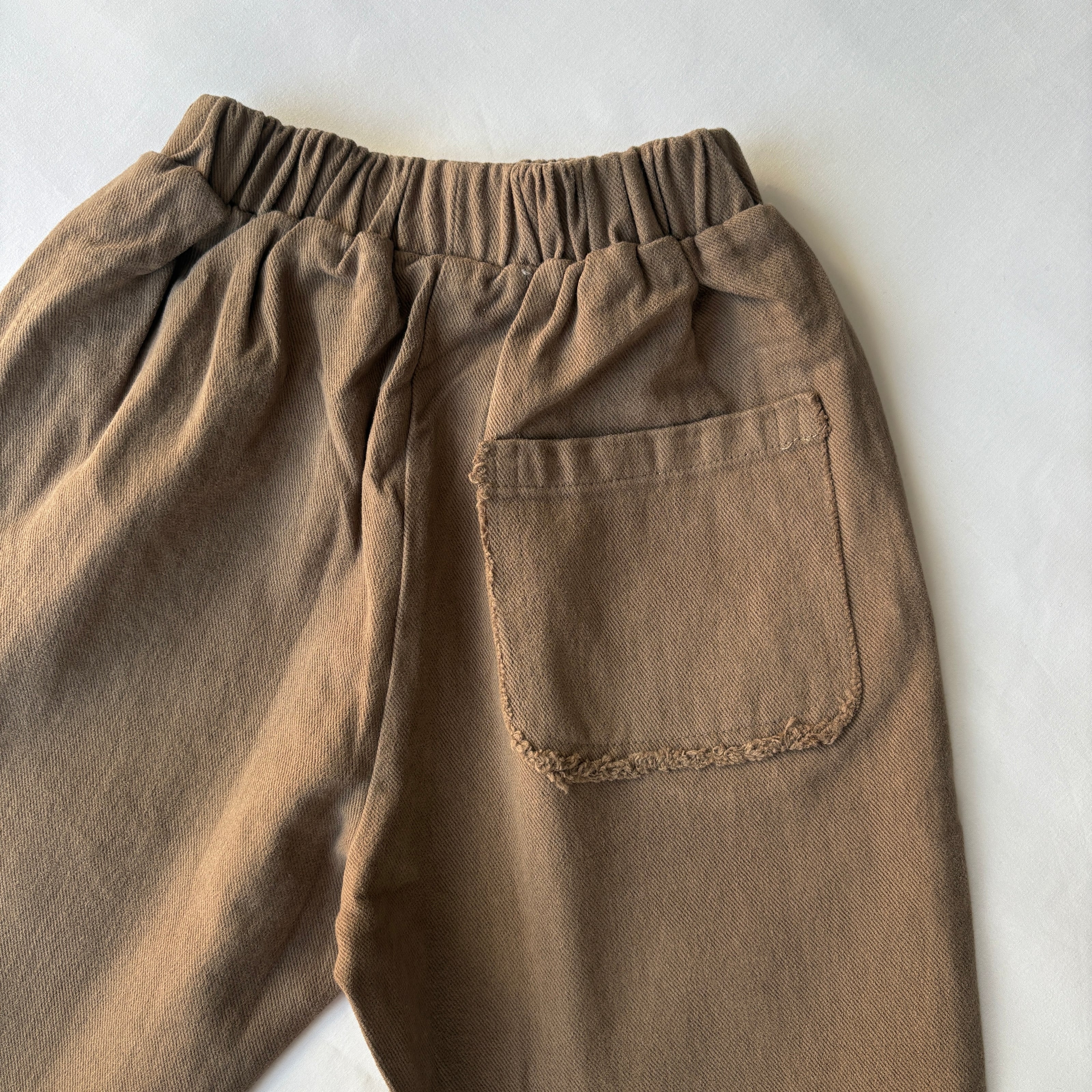Brown Wide Leg Pocket Trousers