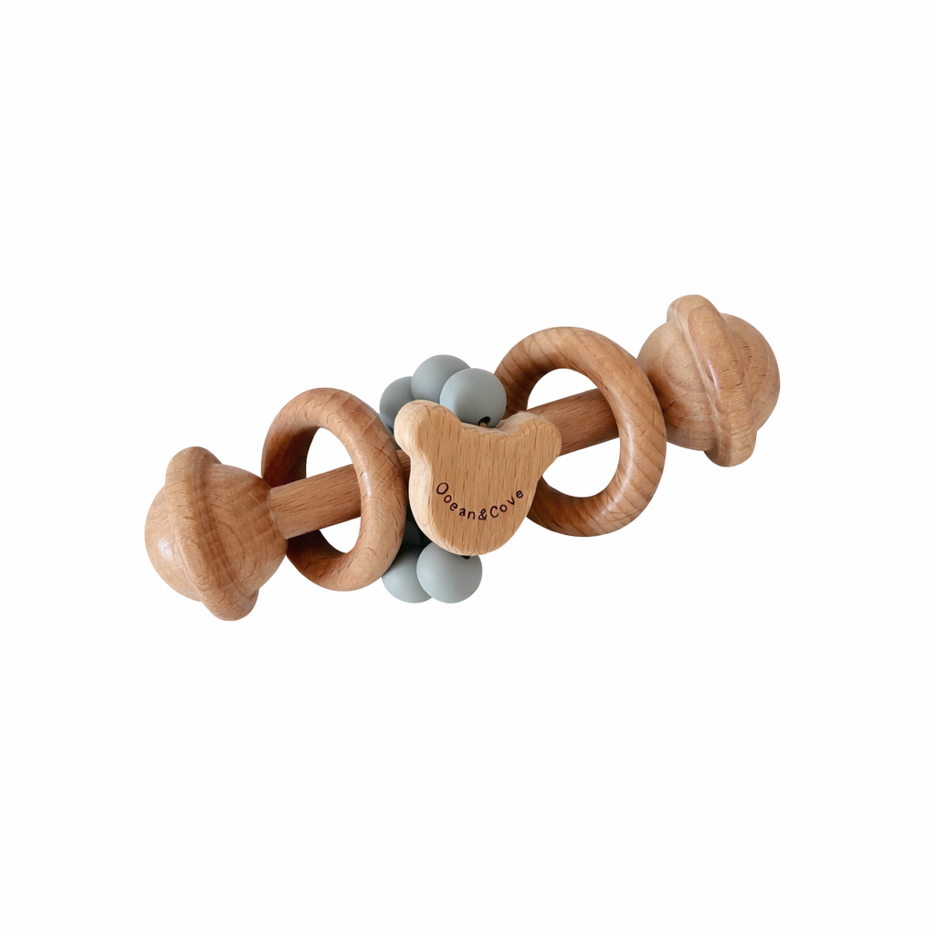Baby Silicone Teddy Rattle Teether