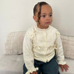 Frill Cuff Bow Cardigan