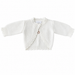 Sample Sale - Scalloped ‘I’m new here’ Cardigan (newborn)