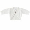 Sample Sale - Scalloped ‘I’m new here’ Cardigan (newborn)