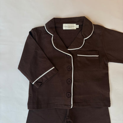 Contrast Trim Pyjama Set