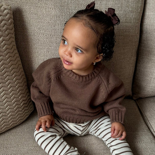 Crewneck Chunky Knitted Jumper