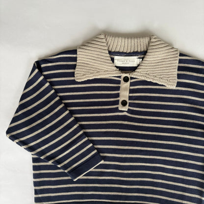 Striped Polo Collar Top 18-24 months