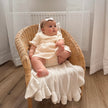 Organic Cotton Muslin Frilled Set Cream