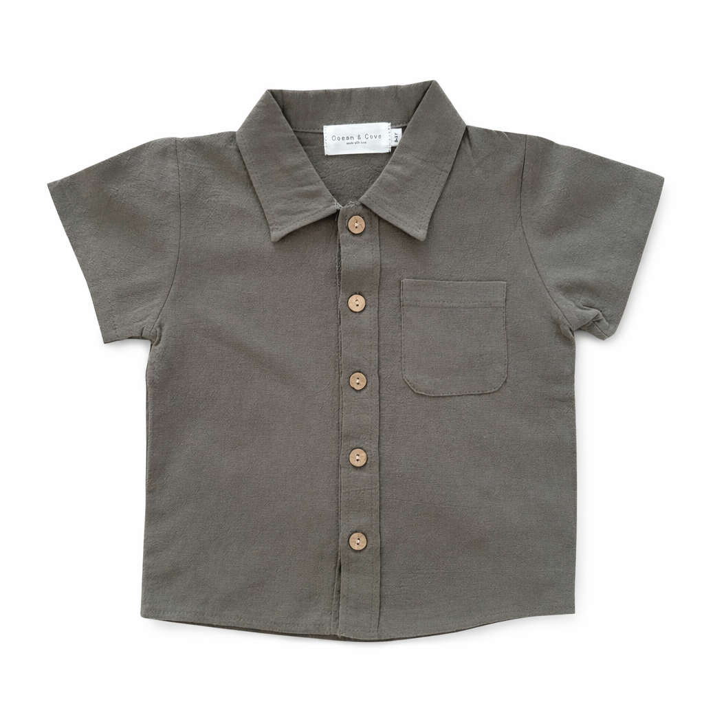 Linen Style Shirt and Short Set