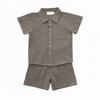 Linen Style Shirt and Short Set
