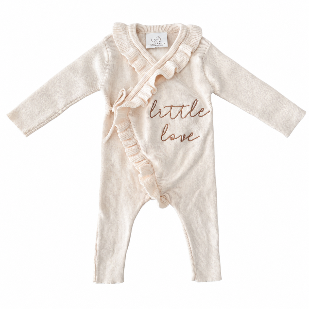 Sample Sale -  ‘Little love’ Frill Romper (0-3 months)