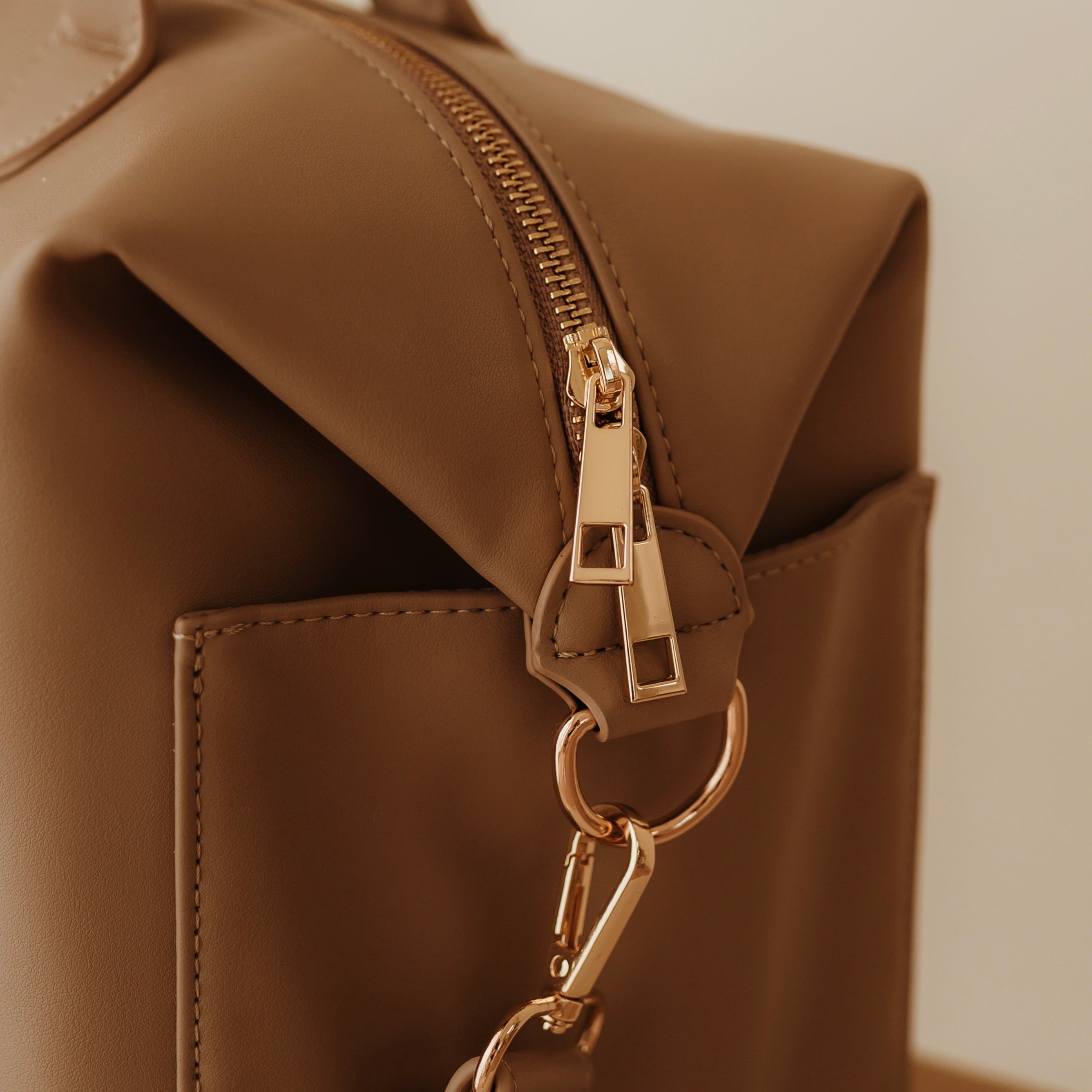 Vegan Leather Midi Baby Nappy Changing Bag