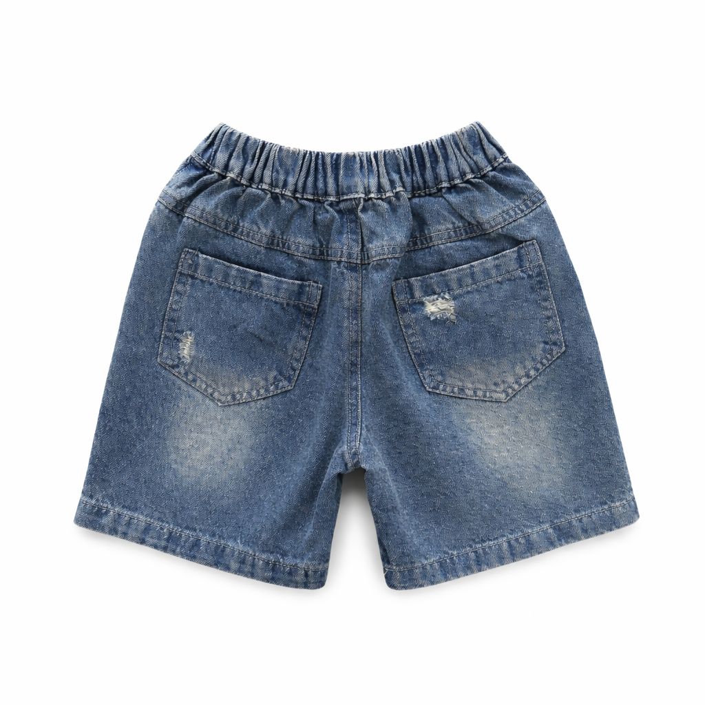 Mid Wash Denim Jorts