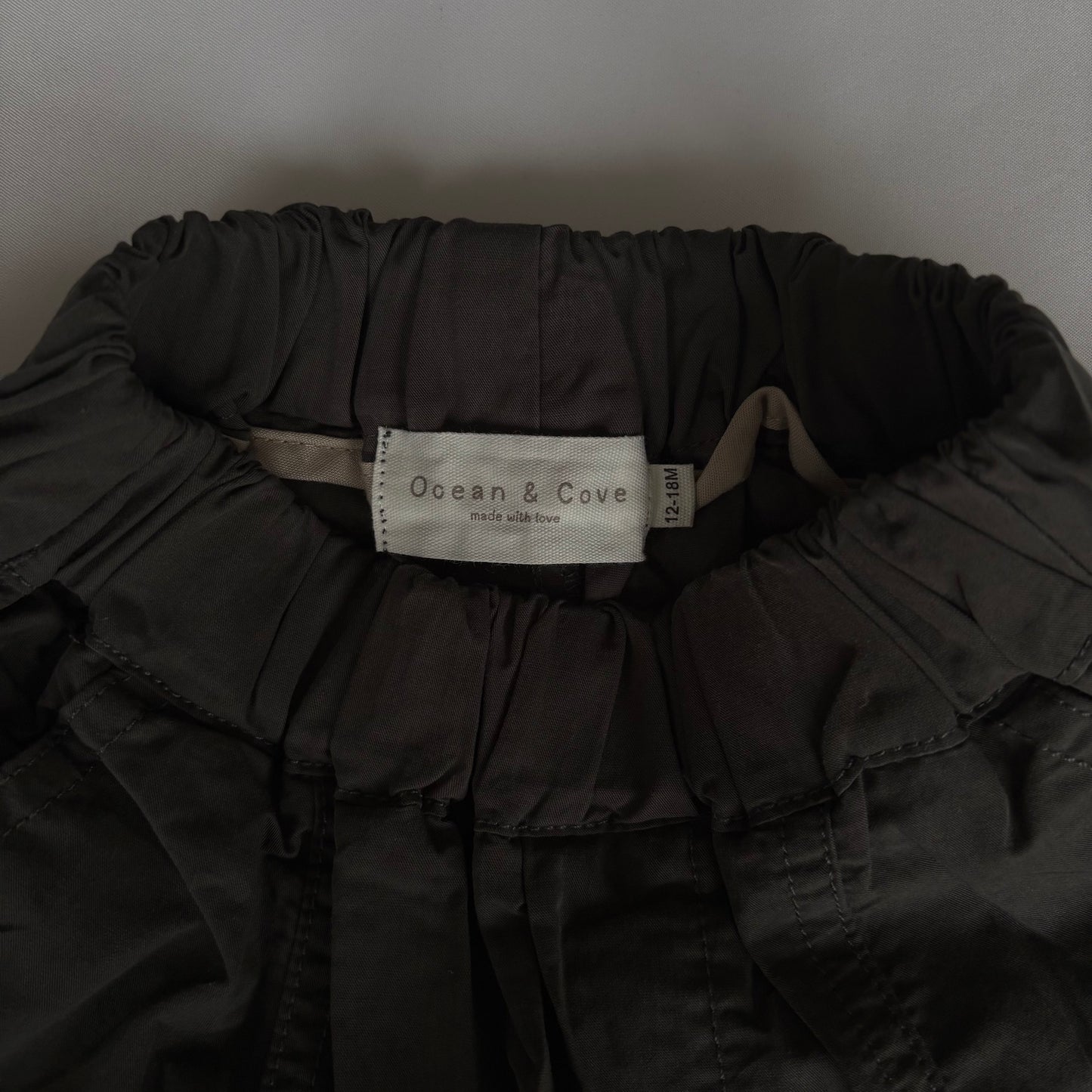 Cargo Trousers Dark Grey 12-18 months