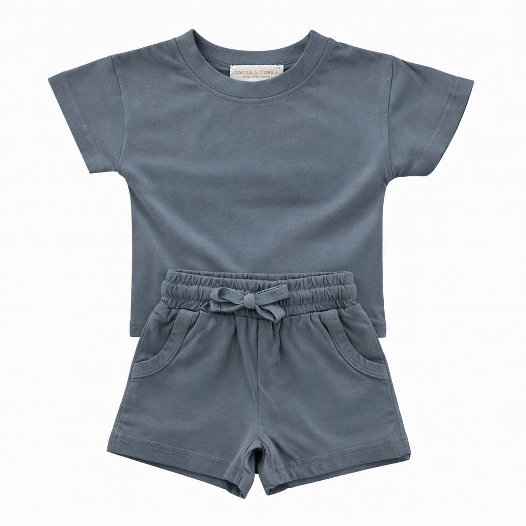 Sample Sale - Organic Cotton Top and Shorts Set (various sizes)
